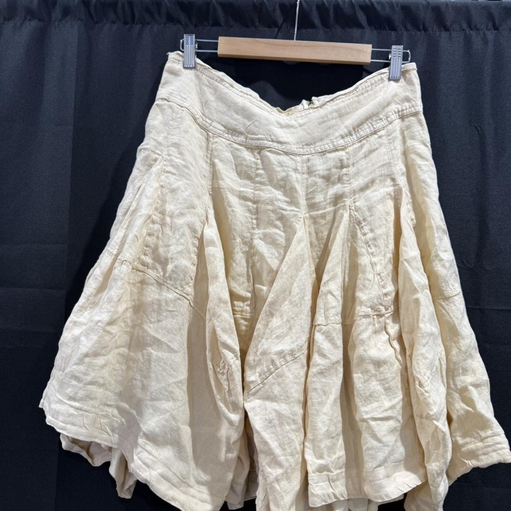 Anthropologie Beige Mini Skirt